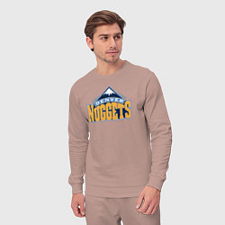 Костюм хлопковый мужской Denver Nuggets, цвет: пыльно-розовый — фото 2