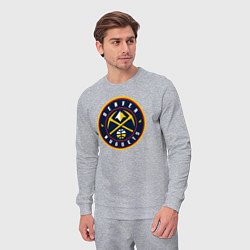 Костюм хлопковый мужской Denver Nuggets, цвет: меланж — фото 2