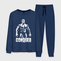 Костюм хлопковый мужской Arnold conquer, цвет: тёмно-синий