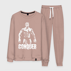 Костюм хлопковый мужской Arnold conquer, цвет: пыльно-розовый