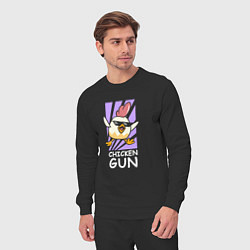 Костюм хлопковый мужской Chicken Gun - Game, цвет: черный — фото 2