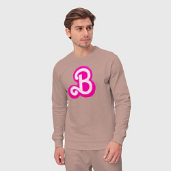 Костюм хлопковый мужской Б - значит Барби, цвет: пыльно-розовый — фото 2