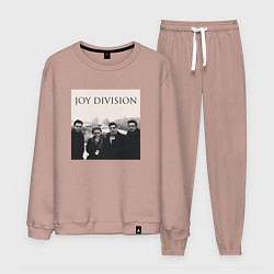 Костюм хлопковый мужской Тру фанат Joy Division, цвет: пыльно-розовый