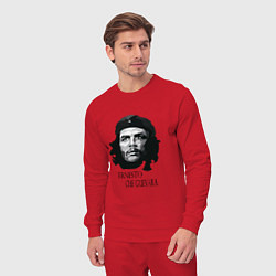 Костюм хлопковый мужской Че Гевара черно белое, цвет: красный — фото 2