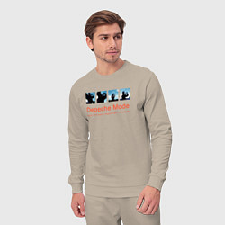 Костюм хлопковый мужской Depeche Mode - World In My Eyes Single, цвет: миндальный — фото 2