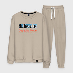 Костюм хлопковый мужской Depeche Mode - World In My Eyes Single, цвет: миндальный
