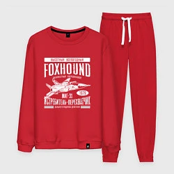 Костюм хлопковый мужской Миг-31 Foxhound, цвет: красный