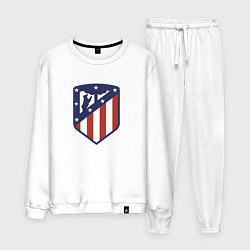 Костюм хлопковый мужской Atletico Madrid FC, цвет: белый