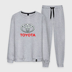 Костюм хлопковый мужской Toyota sport auto brend, цвет: меланж