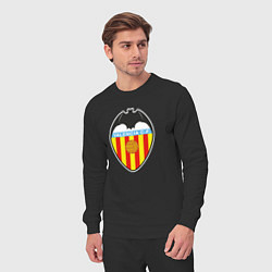 Костюм хлопковый мужской Valencia fc sport, цвет: черный — фото 2