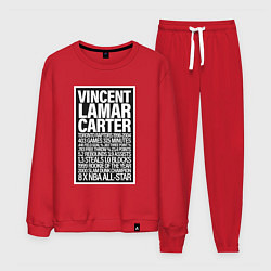 Костюм хлопковый мужской Vince Carter, цвет: красный