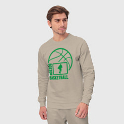 Костюм хлопковый мужской Boston basketball, цвет: миндальный — фото 2
