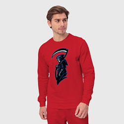 Костюм хлопковый мужской Grim reaper, цвет: красный — фото 2