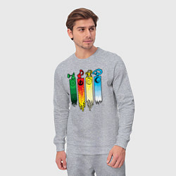 Костюм хлопковый мужской Аватар стихии, цвет: меланж — фото 2