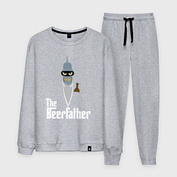 Костюм хлопковый мужской The beerfather, цвет: меланж
