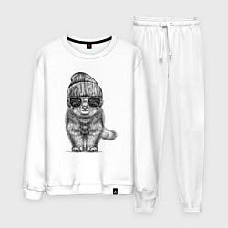 Мужской костюм Котенок манул хипстер