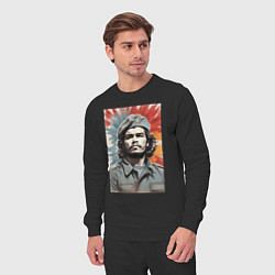 Костюм хлопковый мужской Портрет Че Гевара, цвет: черный — фото 2