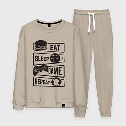 Мужской костюм Есть спать играть