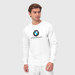 Костюм хлопковый мужской BMW the unlimited driving machine, цвет: белый — фото 2