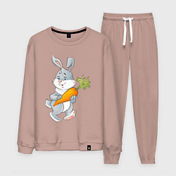 Мужской костюм Мультяшный заяц с морковкой