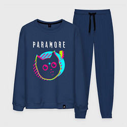 Костюм хлопковый мужской Paramore rock star cat, цвет: тёмно-синий