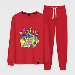 Костюм хлопковый мужской Korn - childs, цвет: красный