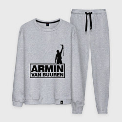 Костюм хлопковый мужской Armin van buuren, цвет: меланж