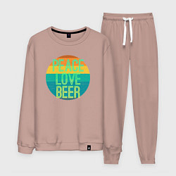 Мужской костюм Peace love beer