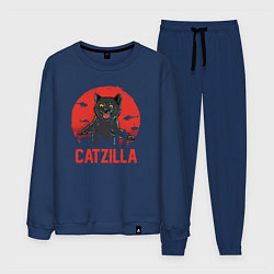 Костюм хлопковый мужской Catzilla, цвет: тёмно-синий