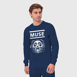 Костюм хлопковый мужской Muse rock panda, цвет: тёмно-синий — фото 2