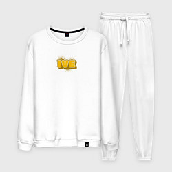 Костюм хлопковый мужской Ive K-pop, цвет: белый