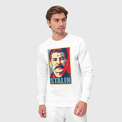 Костюм хлопковый мужской Face Stalin, цвет: белый — фото 2