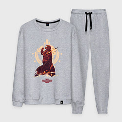 Костюм хлопковый мужской Helldivers 2: Paratroopers Symbol, цвет: меланж