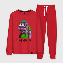 Костюм хлопковый мужской The Offspring bite me, цвет: красный