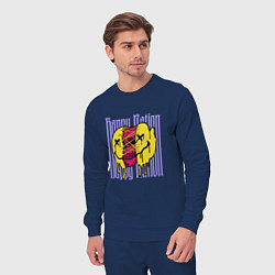 Костюм хлопковый мужской Happy nation scull, цвет: тёмно-синий — фото 2