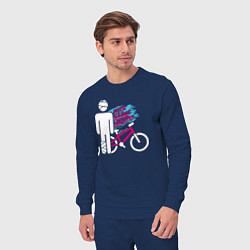 Костюм хлопковый мужской Sports mechanics Bicyclist, цвет: тёмно-синий — фото 2