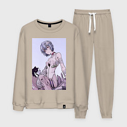 Мужской костюм Евангелион Рей Аянами кот