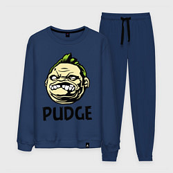 Костюм хлопковый мужской Pudge Face, цвет: тёмно-синий