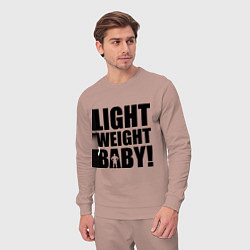 Костюм хлопковый мужской Light weight baby, цвет: пыльно-розовый — фото 2