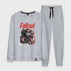 Костюм хлопковый мужской Фаллаут - Максимус, цвет: меланж