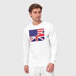 Костюм хлопковый мужской США и Великобритания, цвет: белый — фото 2