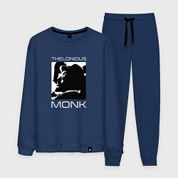 Костюм хлопковый мужской Jazz legend Thelonious Monk, цвет: тёмно-синий