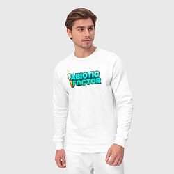 Костюм хлопковый мужской Abiotic Factor, цвет: белый — фото 2