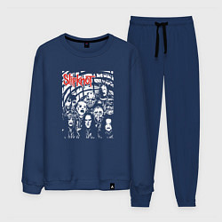 Костюм хлопковый мужской Slipknot rock band, цвет: тёмно-синий