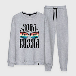 Костюм хлопковый мужской Сочи курорт России, цвет: меланж