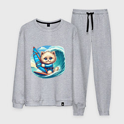 Мужской костюм Котик и виндсерфинг