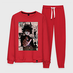 Костюм хлопковый мужской Моб Психо 100 Рицу Кагэяма Шигэо Кагэяма, цвет: красный