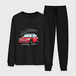 Костюм хлопковый мужской Mini Cooper, цвет: черный