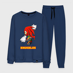 Костюм хлопковый мужской Knuckles ехидна из соника, цвет: тёмно-синий
