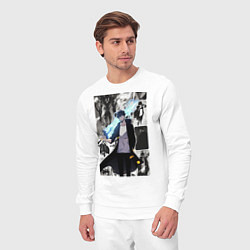 Костюм хлопковый мужской Поднятие уровня в одиночку Джину Сон охотник колла, цвет: белый — фото 2